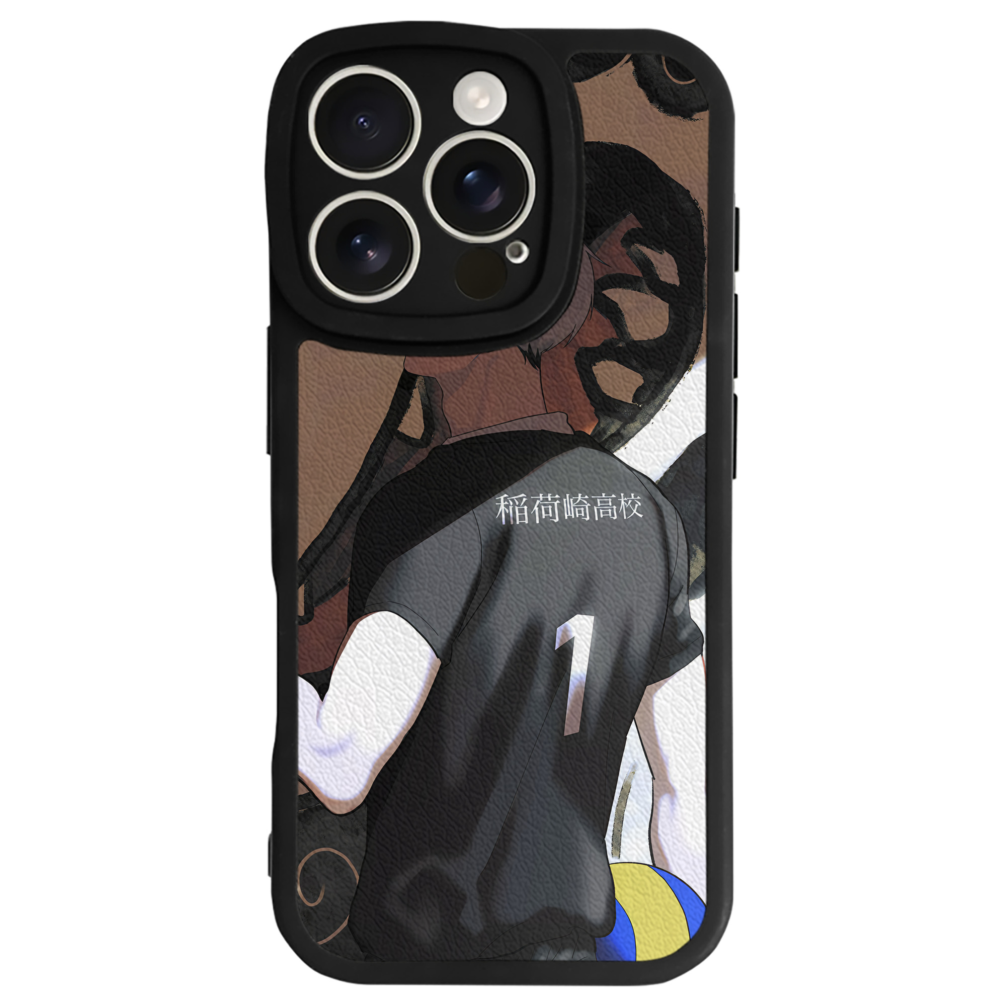 （画像用） ハイキュー!! Haikyu!! 【iPhone 16シリーズ対応】シリコンスマホケース（レザー調） 材質：シリコン